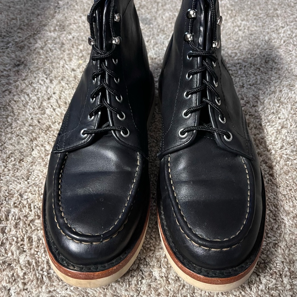 Thursday Moc Toe Black Leather Men's Boots